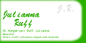 julianna ruff business card